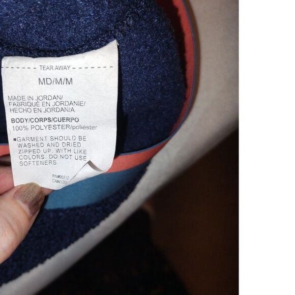 Under Armour Blue Fleece Pullover Size Medium - Picture 11 of 11